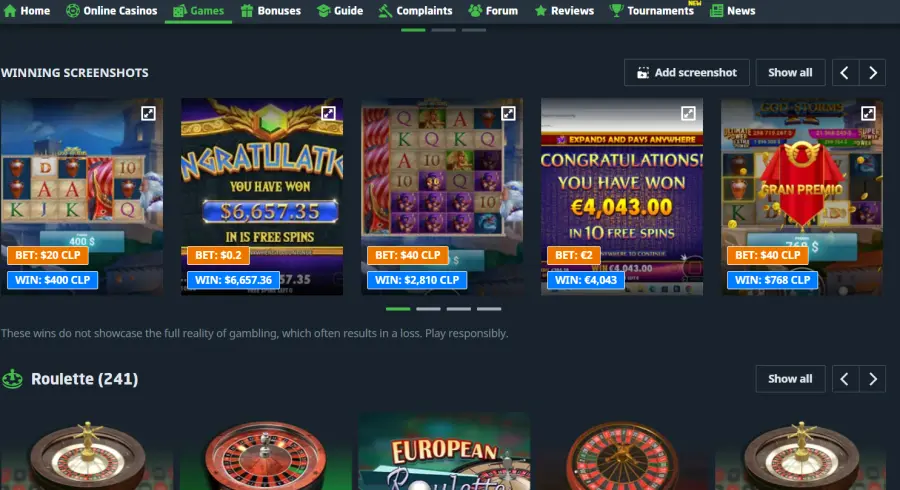 Spin granny bonus